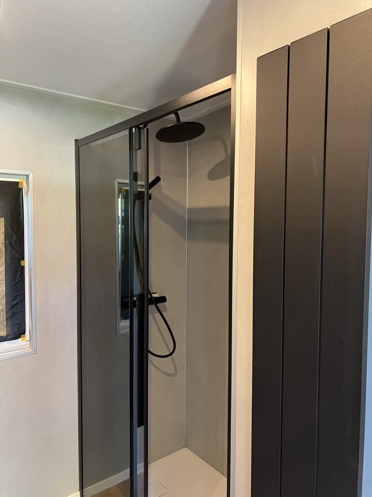 De badkamer van een chalet