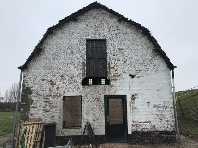 De oude gevel vóór de restauratie